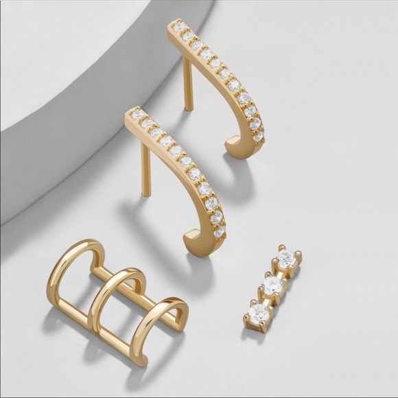 4pc. Earring + Ear Cuff Set - Picture 3 of 4